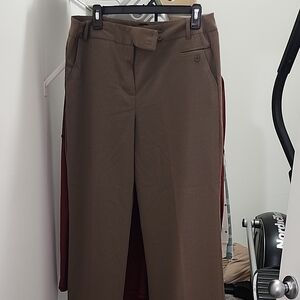 Larry Levine Stretch Tan Trousers
